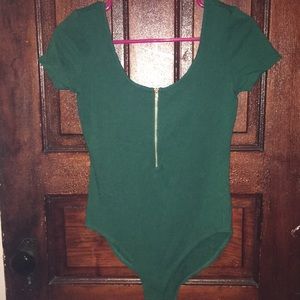 Green body suit